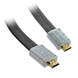 High Speed GOLD-PLATED HDMI Cable Version 1.4 with Ferrite Cores Supports 4096�2160p Resolution - (25 Feet, Black/Red)