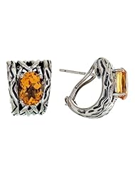 Balissima By Effy Collection Sterling Silver Citrine Earrings