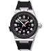 Men's Black Rubber Black Dial
