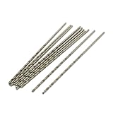 uxcell　 ツイストドリルビット　シルバートーン　便利なツール　1.1mmx35mm　10個入り