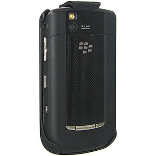 Amzer Rubberized Holster with Belt Clip for Blackberry Tour 9630, Niagra 9630 (Black)