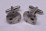 Sand dollar cufflinks by classic cufflinks