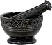 Black Soapstone Celtic Knot Mortar & Pestle - Great for Grinding Herbs for Natural Remedies