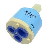 uxcell 混合水栓　蛇口　二重管ホース　冷 温 切換え　洗面用　流し台　水道