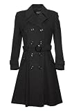 De La Creme - Womens Wool & Cashmere Winter Long Belted Coat