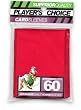 Player's Choice Red Sleeves (Pack of 60) Standard Size Deck Protectors - Ideal for Pokemon, Magic The Gathering & Other Trading Card Games