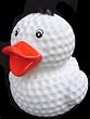Golf Ball Shaped Rubber Ducky