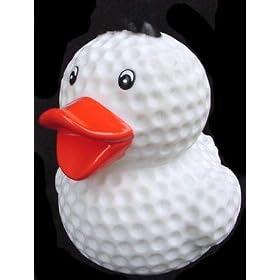 Golf Ball Shaped Rubber Ducky