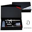 Master Airbrush G244-SET Multi-Purpose Precision Dual-Action Gravity Feed Airbrush Professional Set 2 Screw on Plastic Fluid Cups (3/4 & 1.5 oz)