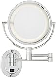 UPC 874479000157 product image for Jerdon HL65CD Hard-Wired 8-Inch Two-Sided Swivel Halo Lighted Wall Mount Mirror  | upcitemdb.com