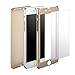 iPhone 6/6s Full Body Hard Case-Aurora Gold Front and Back Cover with Tempered Glass Screen Protector for iPhone 6/6s 4.7 Inch