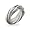 Eve's Addiction Seven Band Sterling Silver Rolling Ring, 6