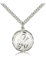 Sterling Silver St. Francis of Assisi Pendant