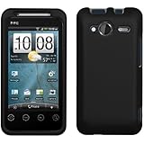 Black Durable Protective Rubberized 2 Piece Crystal Hard Case Cover for Sprint HTC EVO Shift 4G Android Smartphone