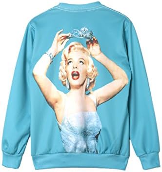 Pink Queen 3d Digital Print Marilyn Monroe Long Sleeve Pullover Sweatshirt Sweater (pattern 6#)