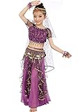 Astage Big Girls` Belly Dance Carnival Dancing Dress Purple S-M