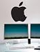 Steve Jobs Apple logo Large Decal Great for Wall Art. Black