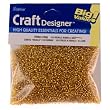 10/0 Rocaille Seed Beads, Gold, 100 Gram Pkg.