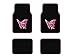 A Set of 4 Universal Fit Plush Carpet Floor Mats - Pink...