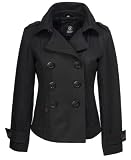 BRANDIT Ladies Upper East Coat Damen Jacke Schwarz XL