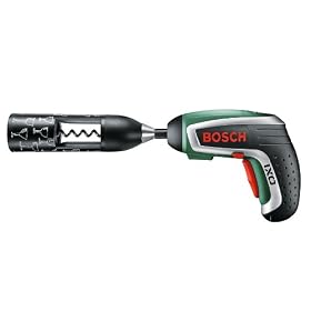 Bosch IXO Vino Cordless Lithium-Ion Screwdriver with Limited Edition Corkscrew Attachment (Wine Goblet Design)