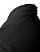 H2H Men's Shawl Collar Sleeveless Cardigan with No Button BLACK US XL/Asia 2XL (KMOCASL01)