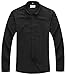 IvyRobes Men's Tab-Collar Long Sleeves Clergy Shirt Black-Neck Size 15-18 2/1 Inches