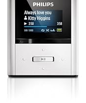 Philips GoGear Raga MP3-Player 4 GB (LC-Display, USB 2.0) silber