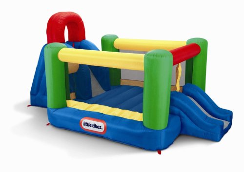 Childrens Toyshop  Toys : Little Tikes Double Jump n Slide Inflatable Bouncer