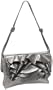 Susan Farber Juliet Small Shoulder Bag,Silver Metal,one size