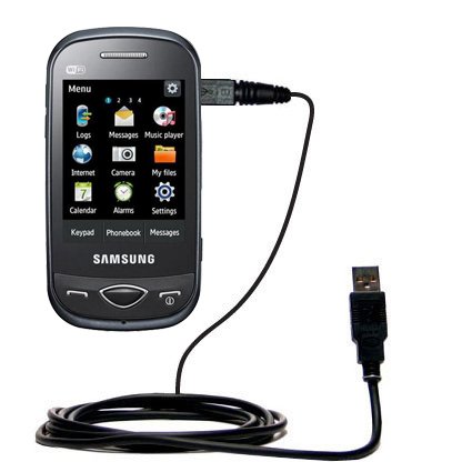 Classic Straight USB Cable for the Samsung Chat with Power Hot Sync and Charge capabilities - uses Gomadic TipExchange Technology