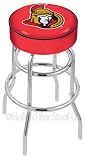 Ottawa Senators 25 inch Double-Ring Chrome Bar Stool