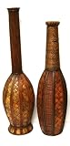 Bamboo Vase w/Rope Detail