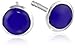 Amazon Collection Sterling Silver Simulated Gemstone Stud Earrings