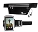 AiPoter Water Resistant sports Armband for iPhone 8, 7, 7S, 6, 6S, SE, 5,Galaxy S9, S8, S7, S6, Note with Adjustable Elastic Band and Key Holder for Running, Hiking, Biking, Walking