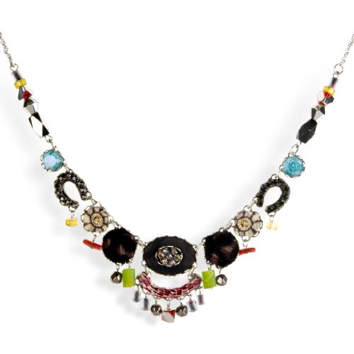 Ayala Bar Fabrics Necklace - The Hip Collection - in Midnight, Burgundy, and Olive #9144 ANK ONK