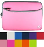 Assorted Colors - Durable Neorpene Sleeve Case with Extra Pocket Compatible MSI Wind U100 10-Inch Mini Laptop 3Cell and 6Cell Extended Battery (MSI Wind U100 Laptop NOT included)