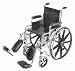 18 Wheelchair with Removable Desk Arms and Elevating Legrests-250lbs. Capacity-Model#503-0665-0200