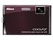 Nikon Coolpix S60 Digitalkamera (10 Megapixel, 5-fach opt. Zoom, 8,9 cm (3,5 Zoll) Display) bordeauxrot