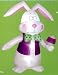 Easter 7' Tall Bunny Airblown Inflatable Rabbit with Bow Tie & Vest