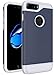 iPhone 7 Plus Case, LK [Armor Shield] Shock Absorbent Dual Layer Hard PC Cover + TPU Inner Hybrid Defender Case For Apple iPhone 7 Plus (Navy Blue)