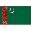 Turkmenistan 3ft x 5ft Nylon Flag