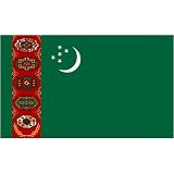 Turkmenistan 3ft x 5ft Nylon Flag