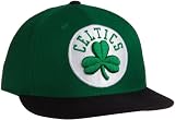 NBA Men's Boston Celtics Flat Brim Fitted Hat - Tr02M, 7 3/8 , Fashion Color , Kelly Green & Black