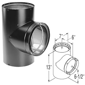 Buy DuraVent 8655 Double Wall Black Tee, by DuraVent now!