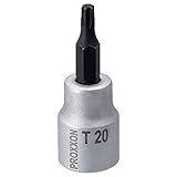 プロクソン(PROXXON) トルクスビットソケット 3/8" いじり穴なし T20 No.83584