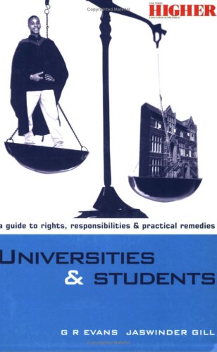 City Travel Guides Discounted  Books : Universities and Students: A Guide to Rights, Responsibilities and Practical Remedies
