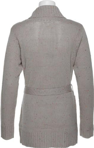 POOF EXCLLENCE Dotted Button Down Cardigan [25642J], LT HEATHER GREY, MED