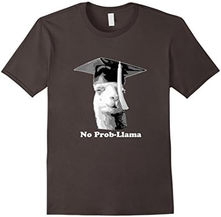 Men's No Prob-Llama Graduation Class of 2016 Hipster T-Shirt Medium Asphalt