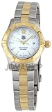 TAG Heuer Women's WAF1424.BB0825 Aquaracer 28mm 18k Yellow Gold Mother-of-Pearl Dial Watch